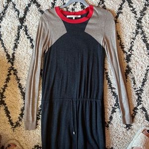 Rachel Roy sweater dress, perfect condition! Drawstring waist Grey sweater dress